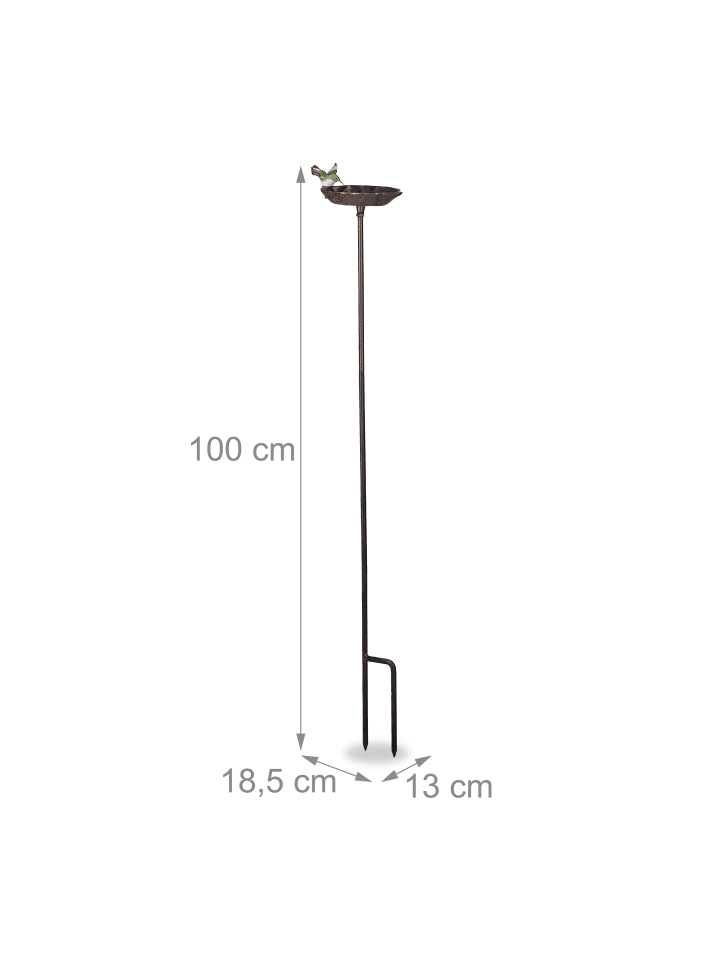 relaxdays Vogeltränke in Braun günstig kaufen onesize
