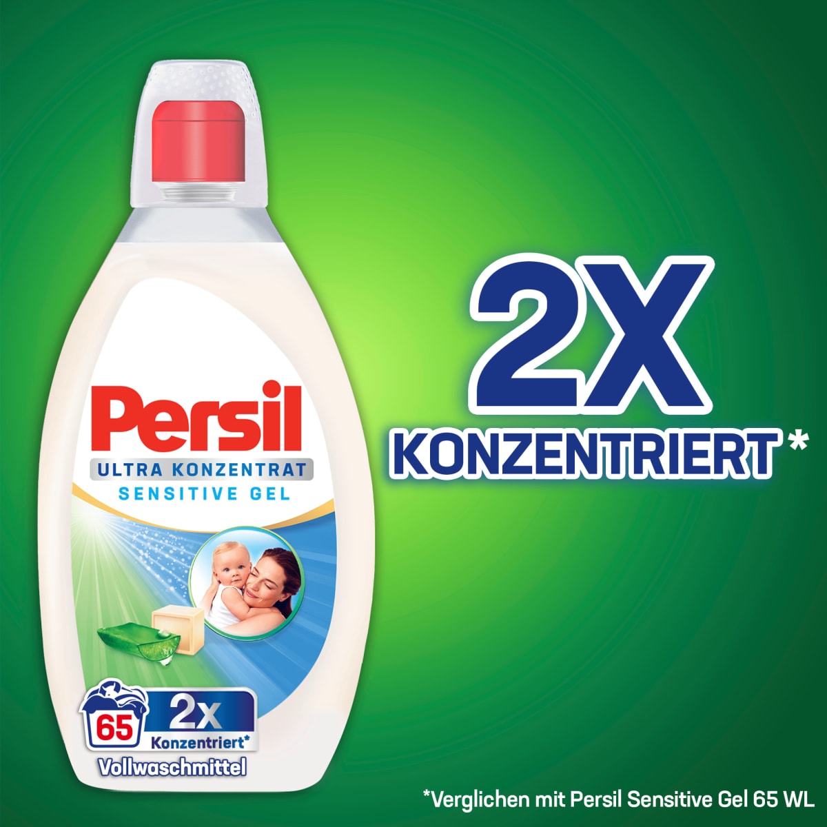 Vollwaschmittel Sensitive Gel Ultra-Konzentrat, 130 Wl