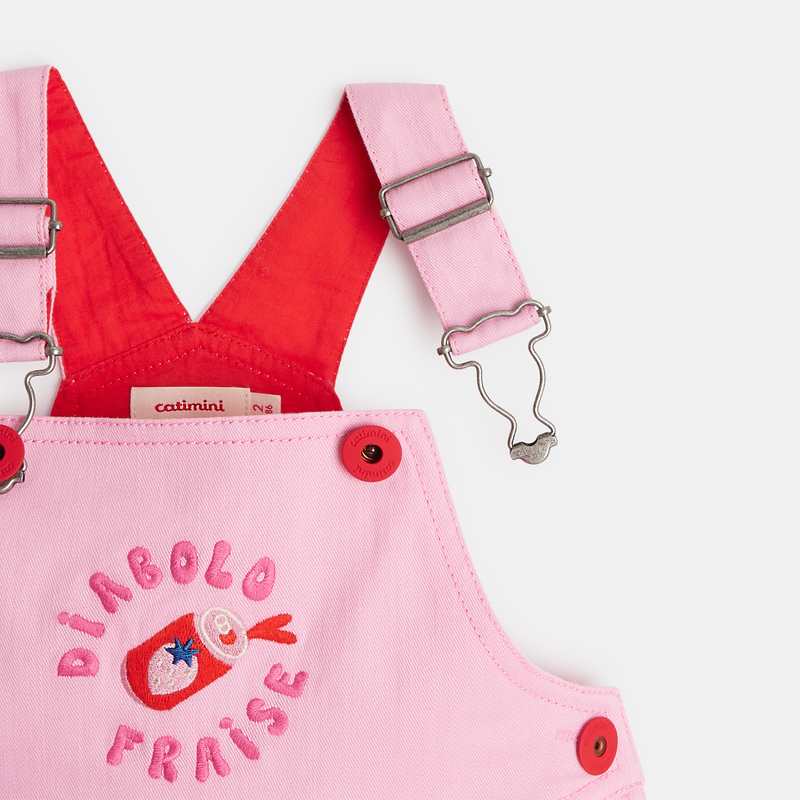 Robe salopette bébé fille rose Catimini