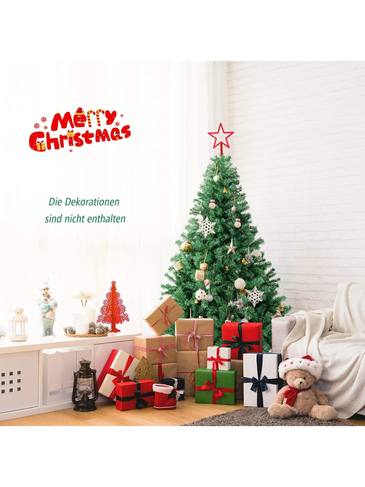 COSTWAY Künstlicher Weihnachtsbaum in Grün günstig kaufen 180 cm