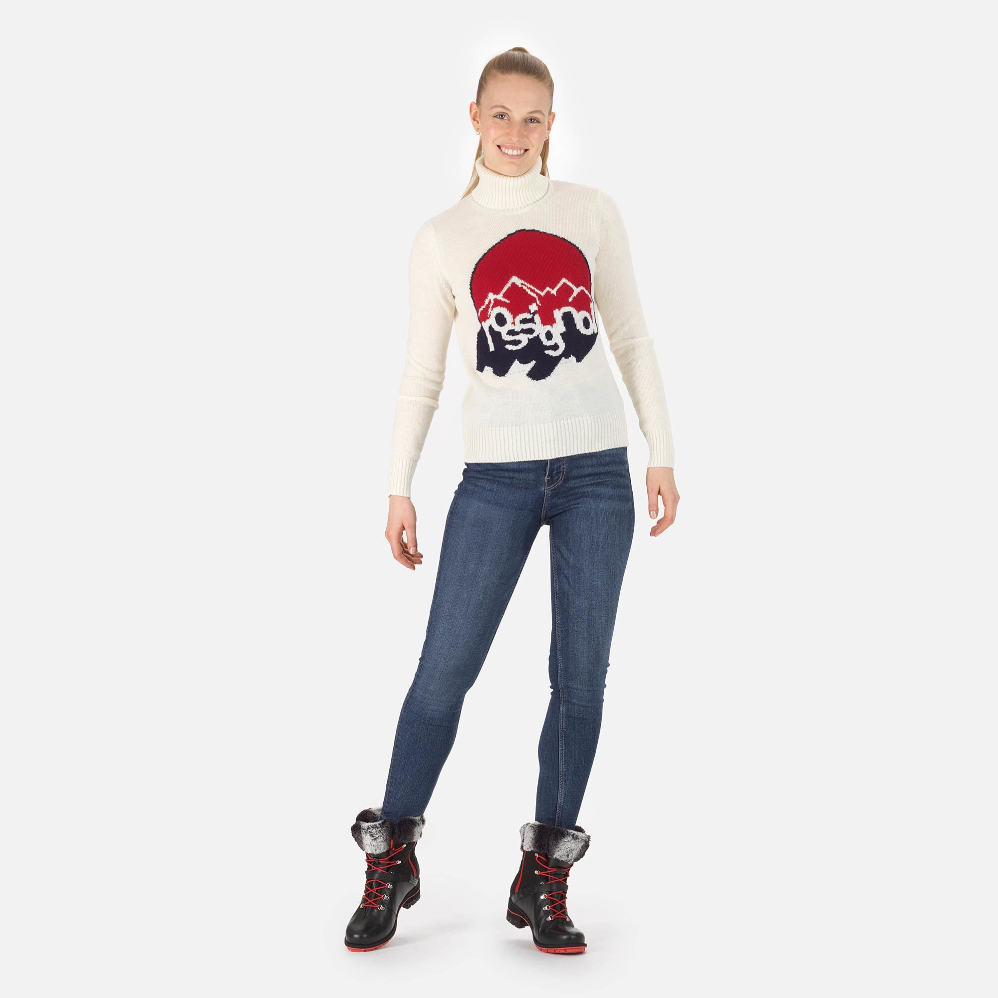Pull à col roulé en maille Femme