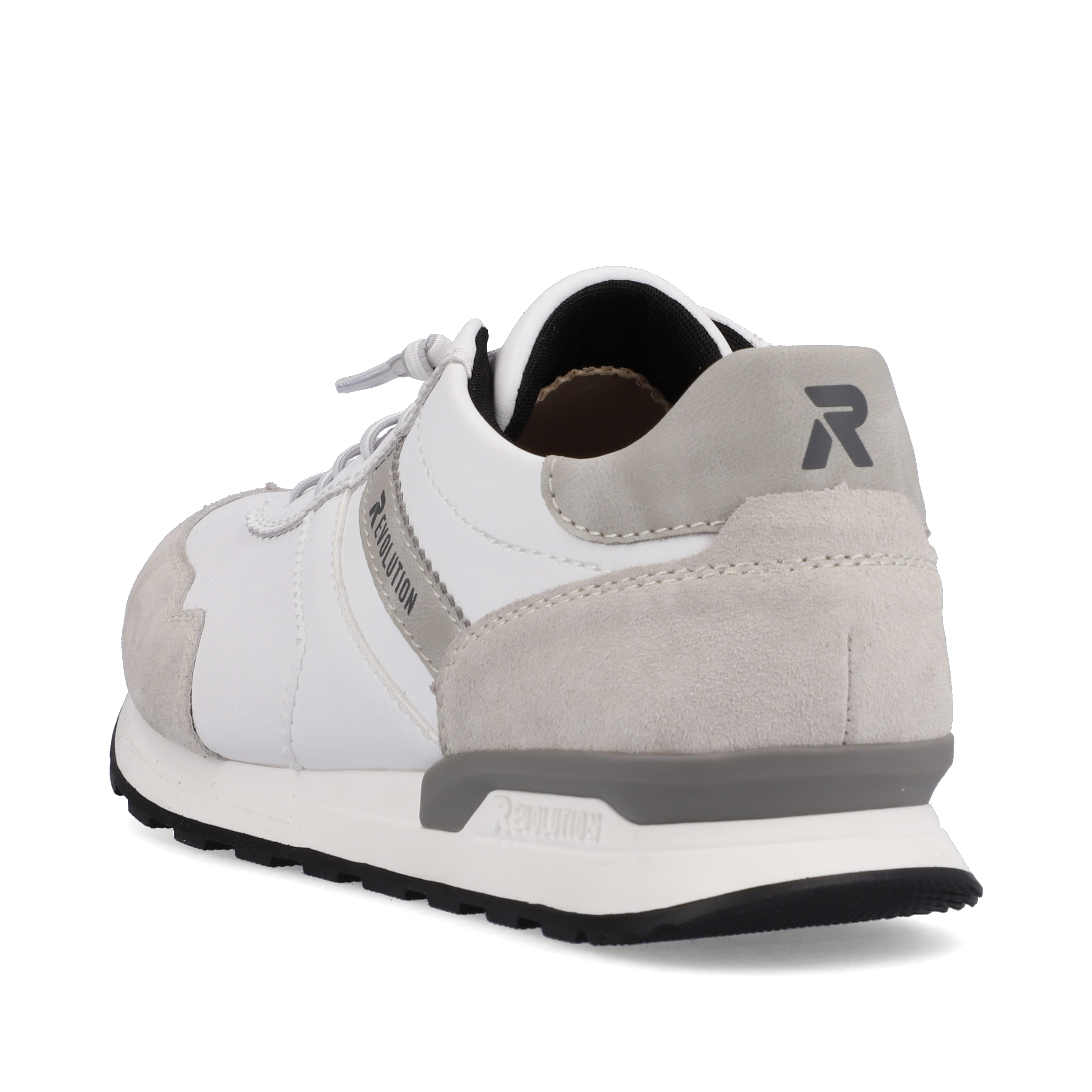 Rieker Herren Sneaker Low brilliant-white graphite-grey