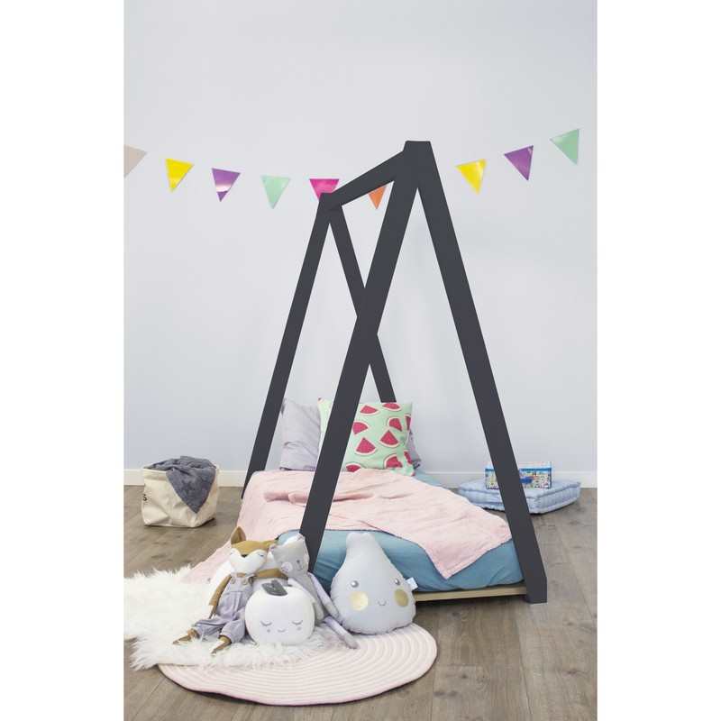 Lit Tipi 70x140 cm en bois Calvi