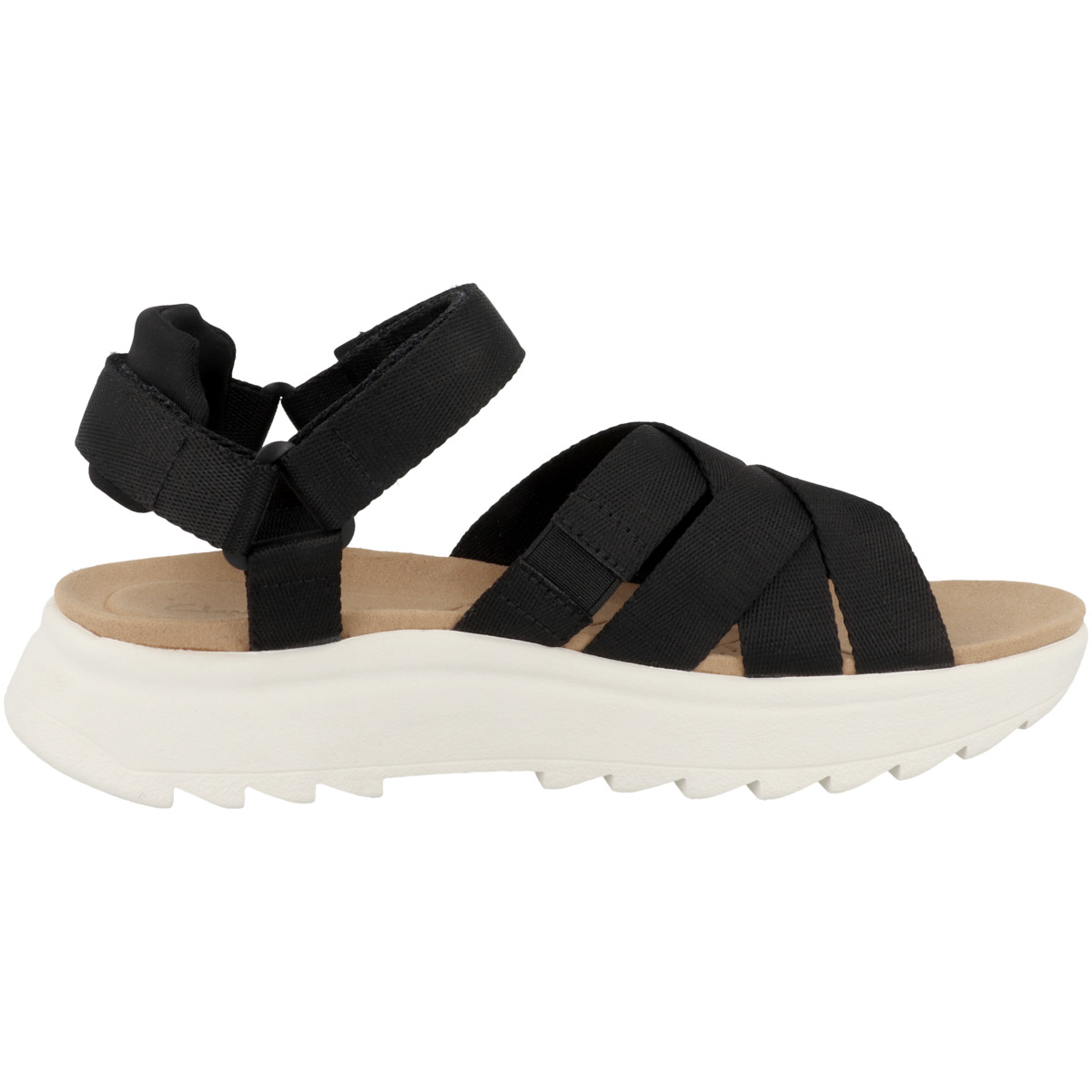 Clarks DashLite Cross Sandale schwarz