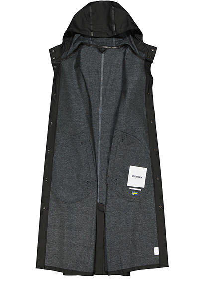 STUTTERHEIM, Regenmantel, PVC wasserdicht, schwarz