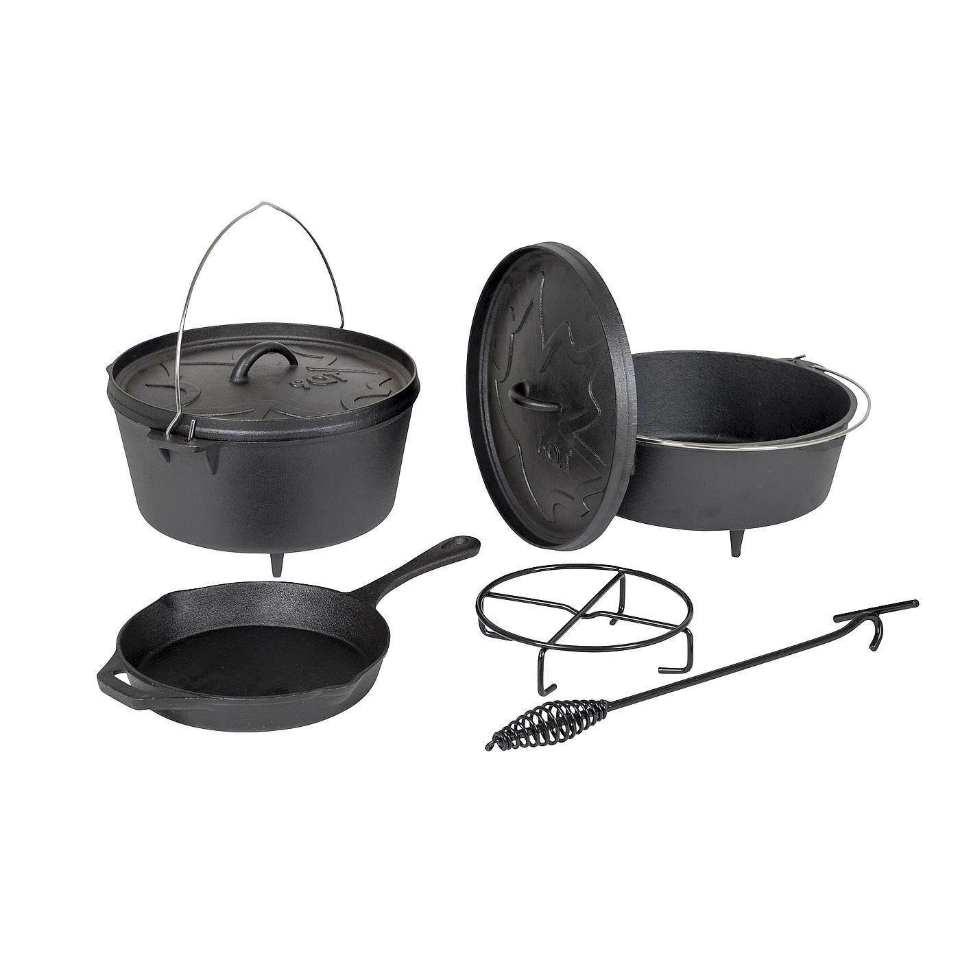 Bo-Camp Urban Outdoor Dutch Oven 6QT Gusseisenpfanne