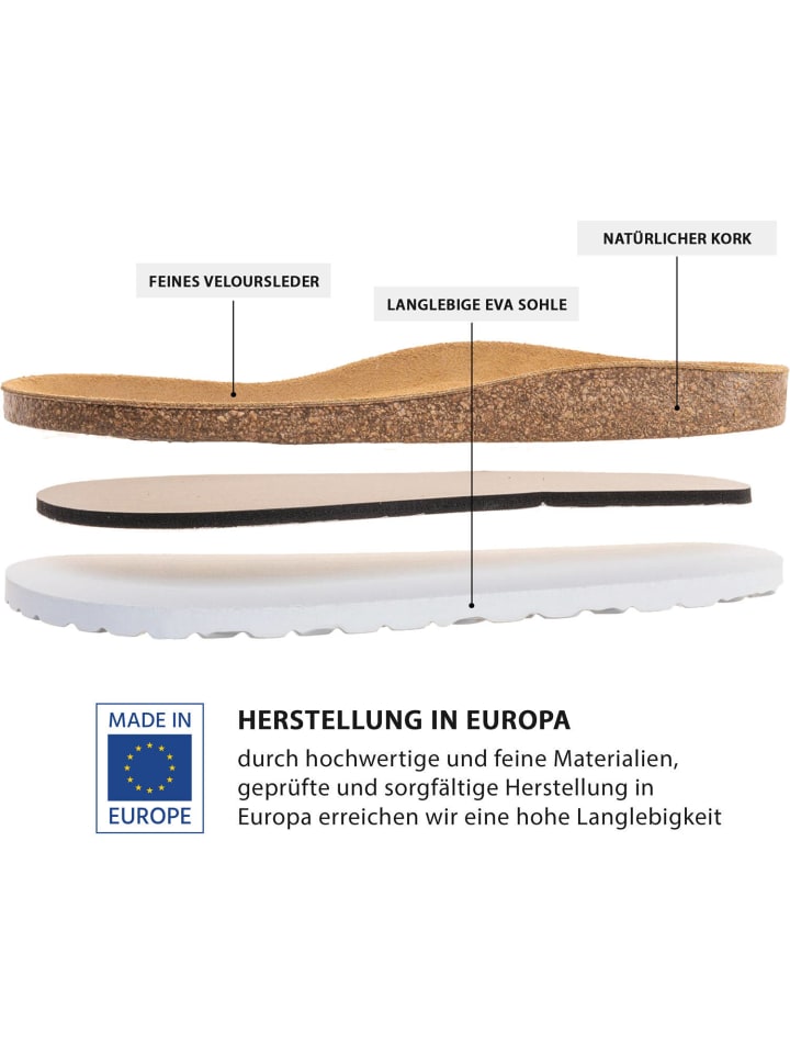 palado Pantoletten in khaki günstig kaufen
