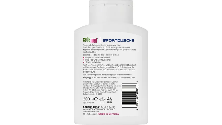 Sebamed Sportdusche 2in1 200 ml