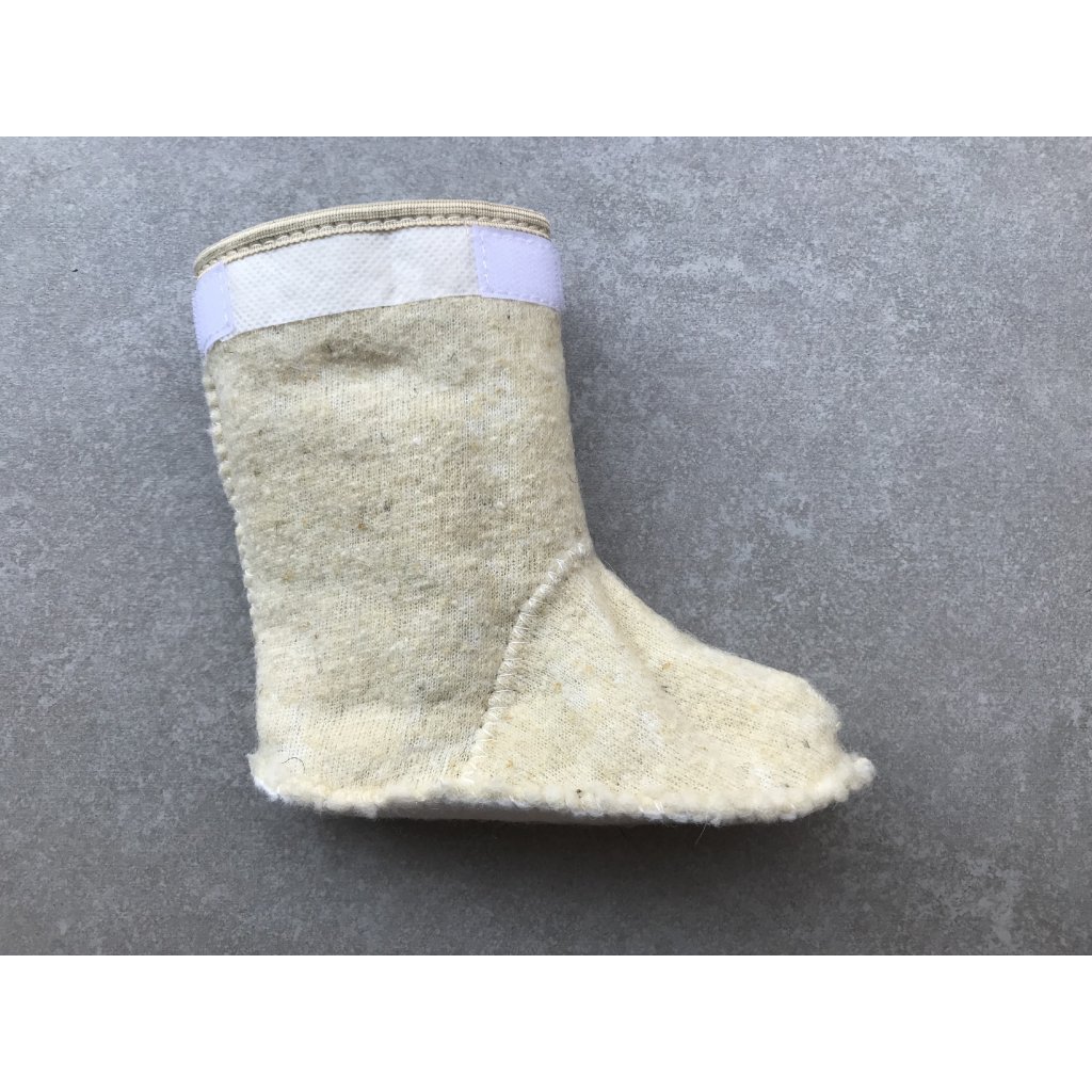 Demar Mammut Silber mit Wollinnensocke Gummistiefel