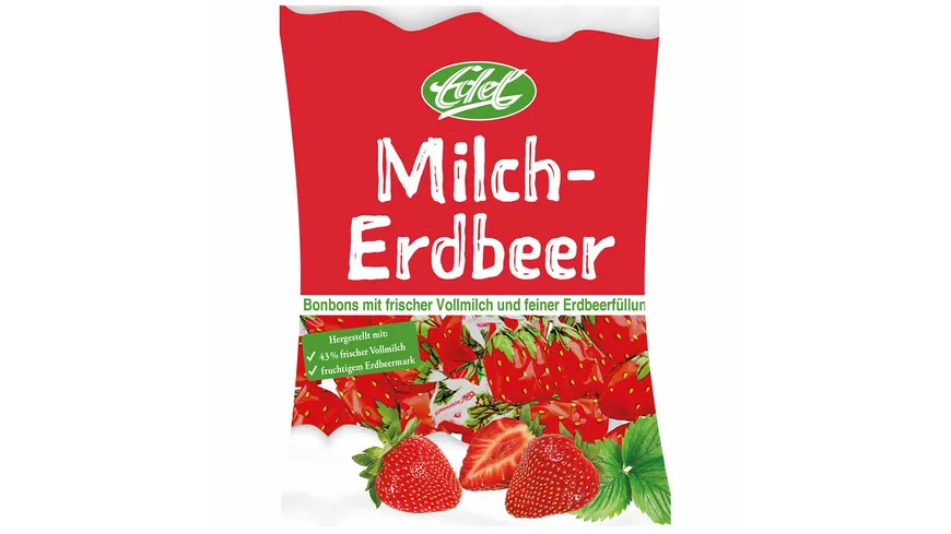 Edel Milch-Erdbeer Bonbons 120 g