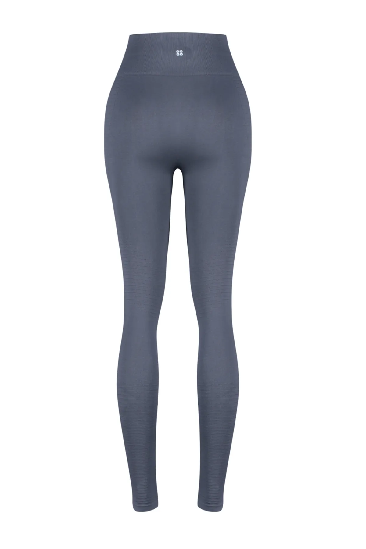 Trendyol Collection  Anthrazitfarbene nahtlose/nahtlos strukturierte, selbstgemusterte gestrickte Sport-Leggings in voller Länge THMSS24TY00031