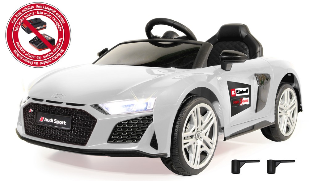 Jamara e.K. JAMARA-460914-Ride-on Audi R8 weiß 18V Einhell Power X-Change