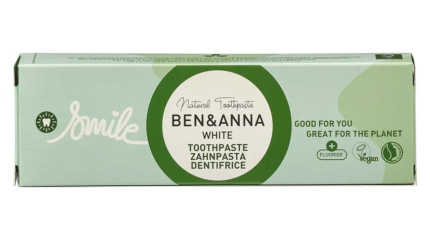 BEN&ANNA Zahnpasta Alutube White 75 ml
