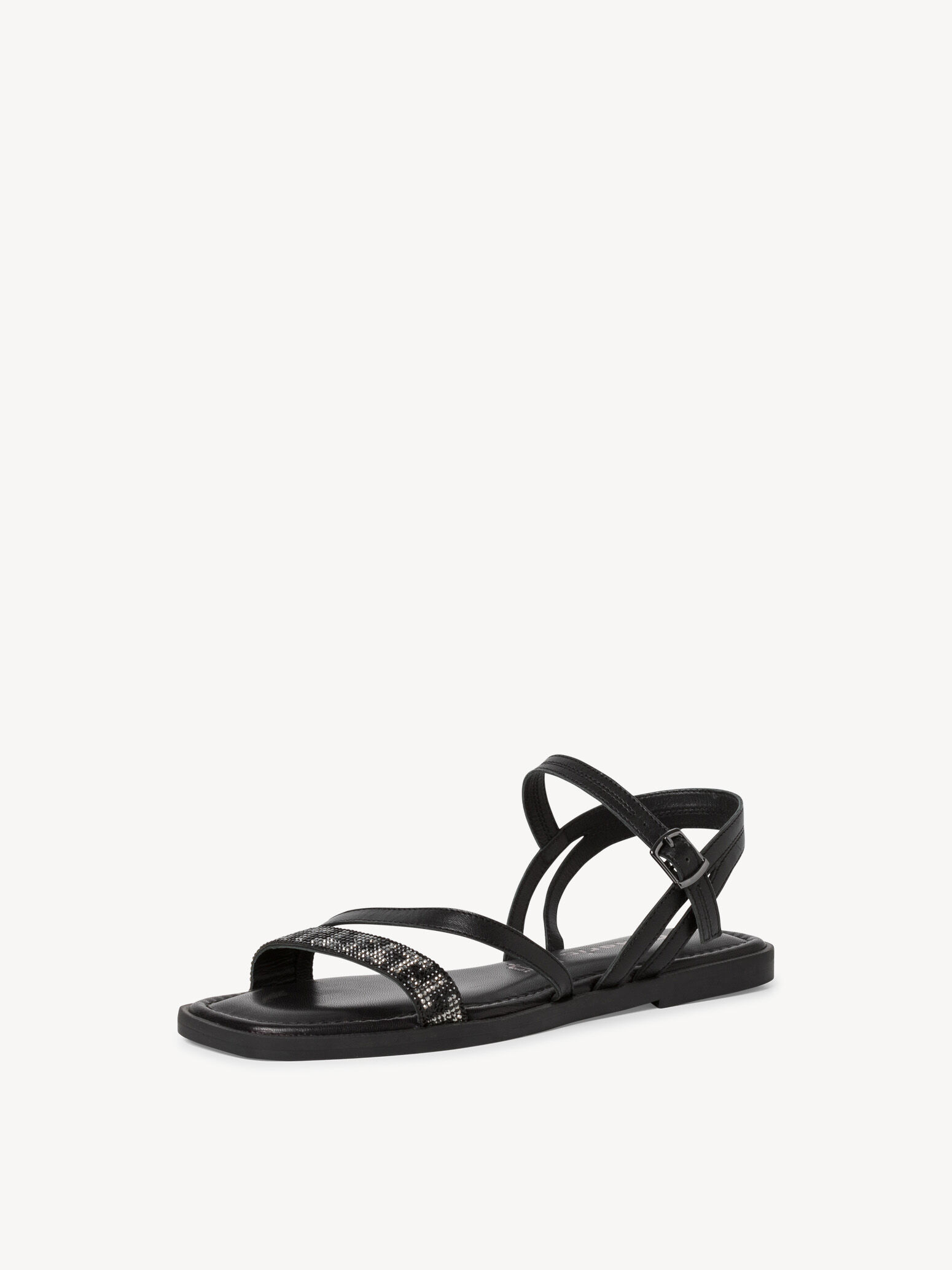 Sandale en cuir - noir