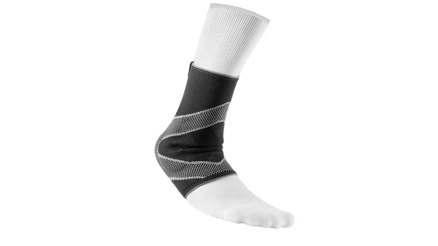 McDavid Knöchelbandage 4 Wege-Stretch mit Geleinlage, Schwarz, Gr. S