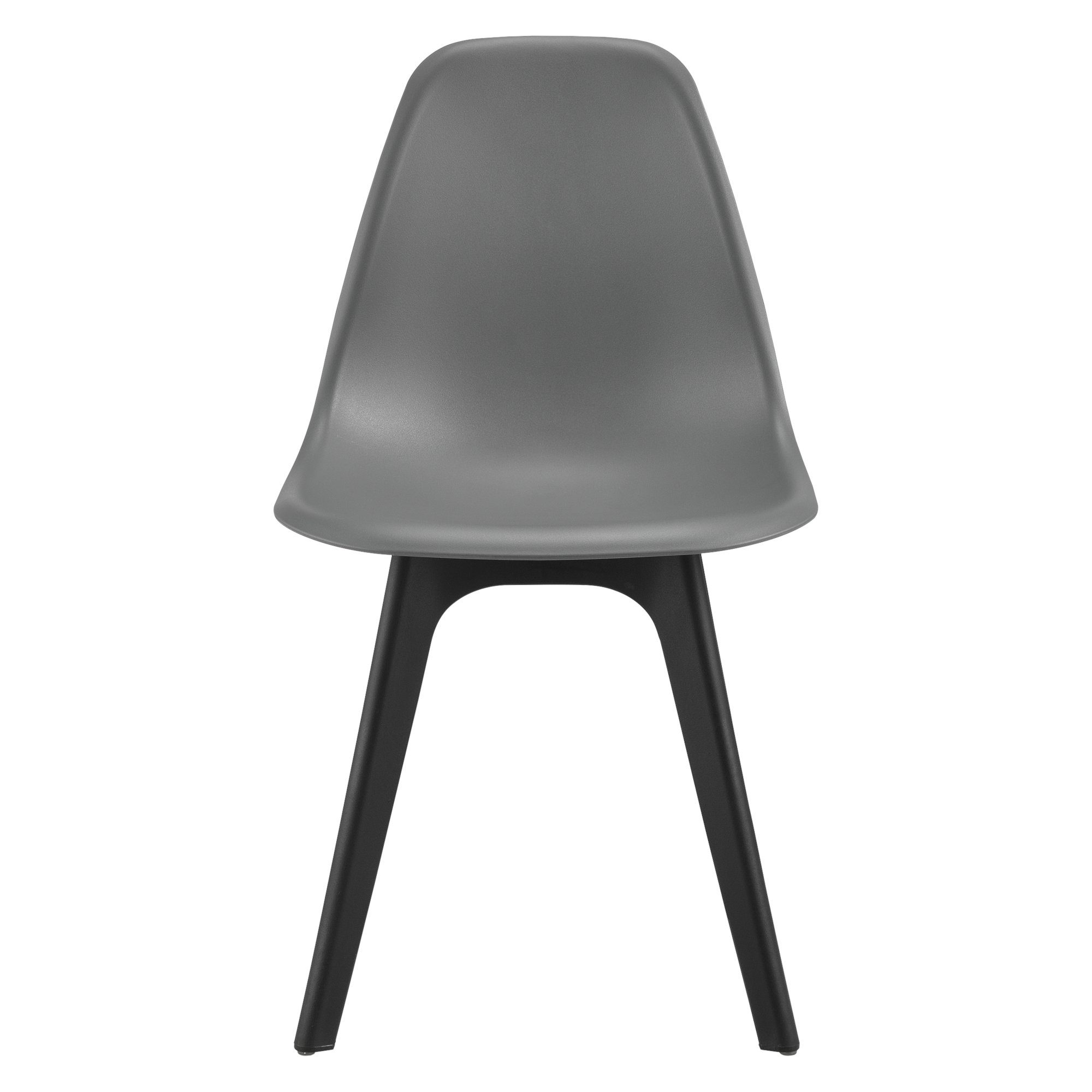 en.casa Essgruppe, (Set, 5-tlg., 4 Stühle, 1 Tisch), Stathelle Küchentisch mit Stühlen Grau/Schwarz