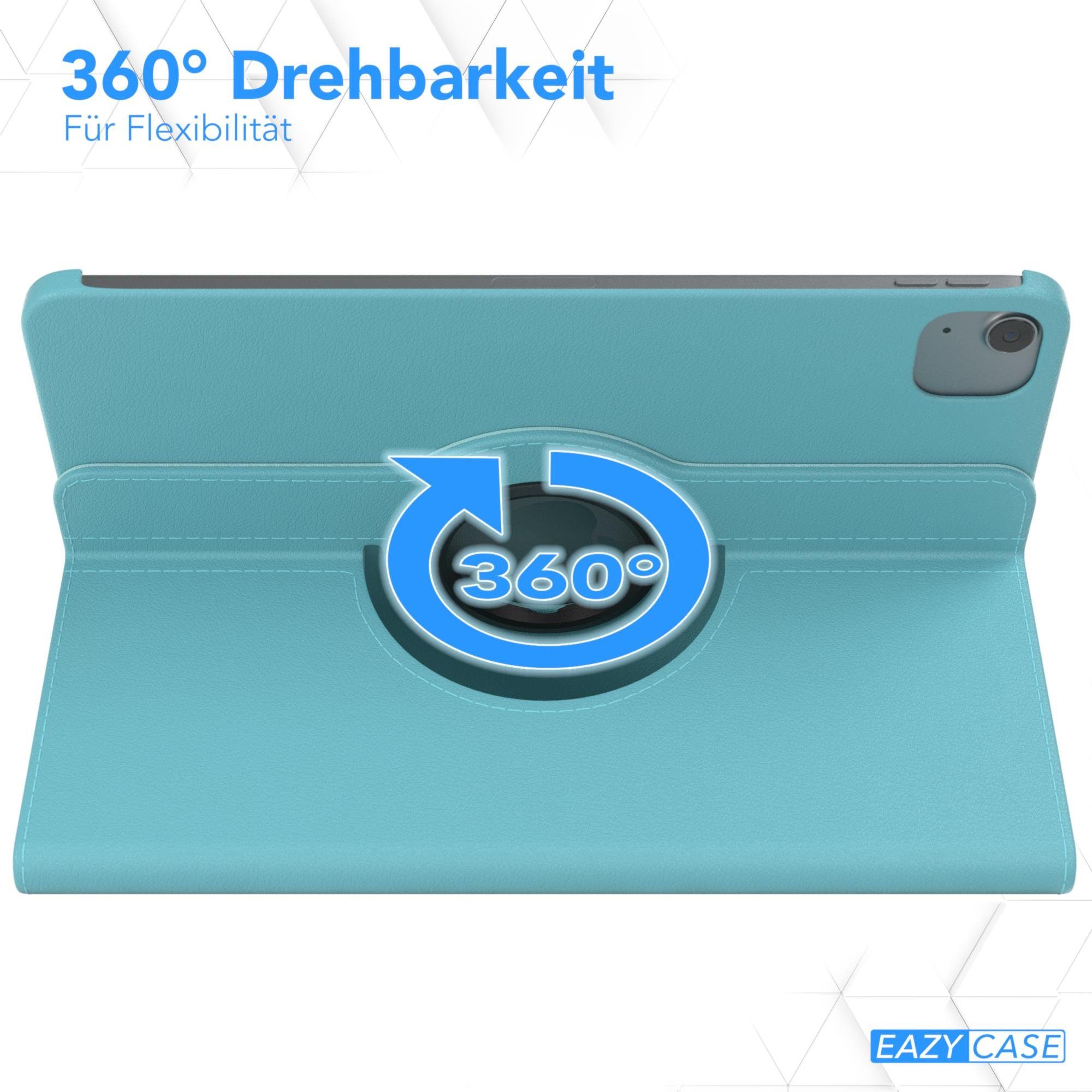 EAZY CASE Tablet-Hülle Rotation Case für iPad Air 4/Air 5 (2020/2022) 10,9 Zoll, Schutzasche für Tablets Flipcase Hülle Kratzschutz Displayschutz Blau