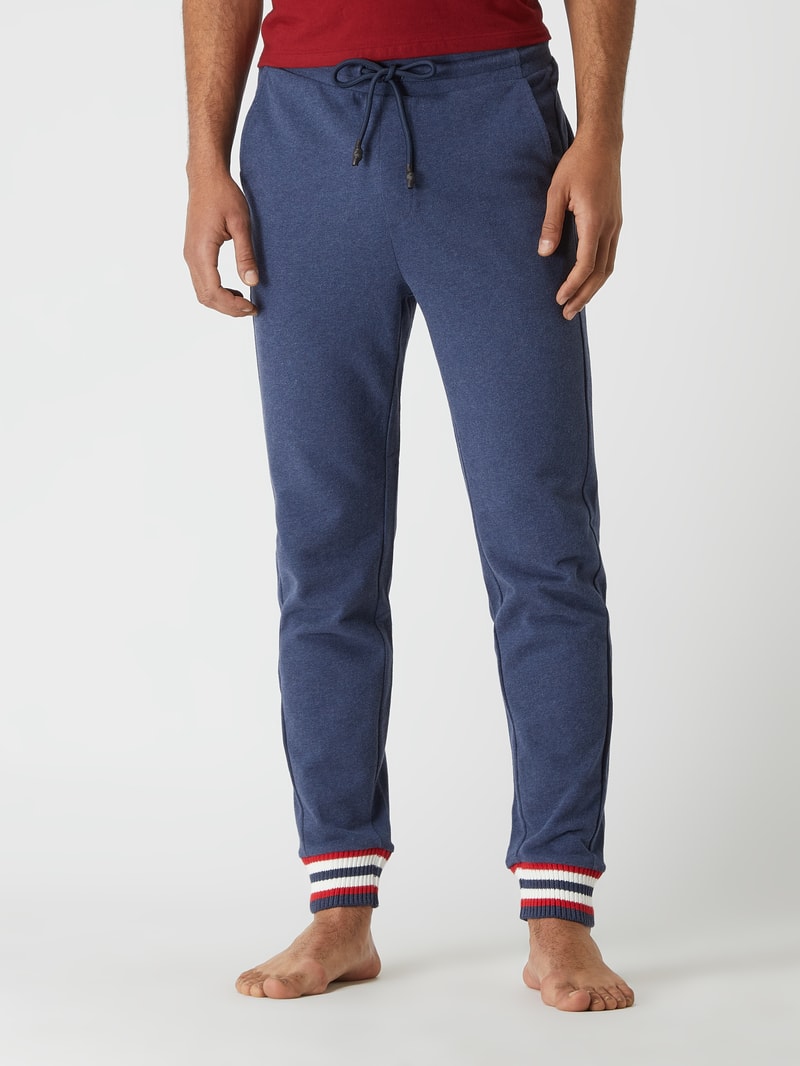 Lounge-Hose aus Baumwolle in marineblau