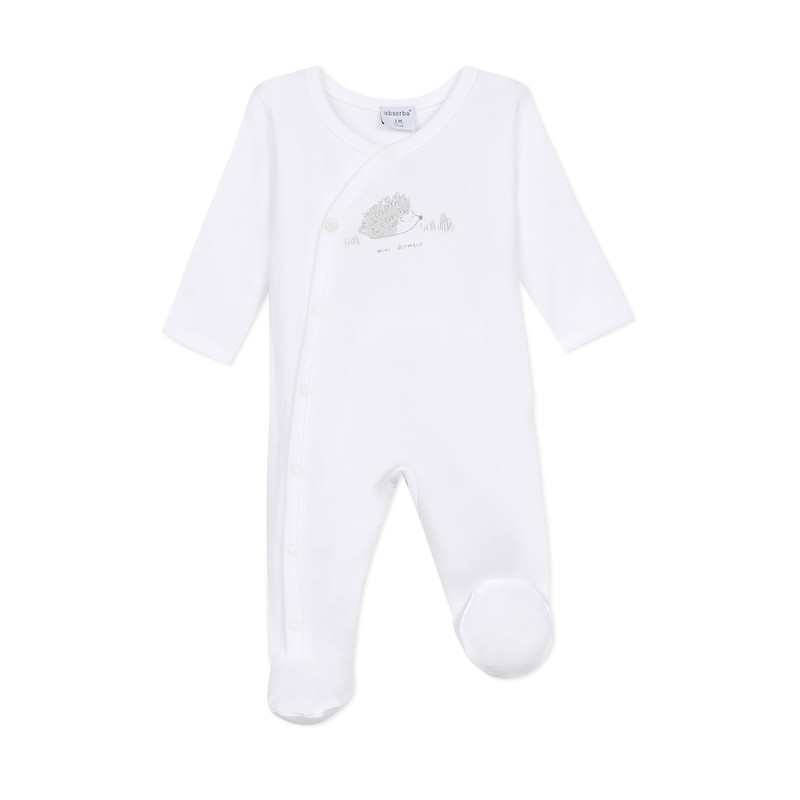 Dors-bien bébé blanc en coton mixte Absorba