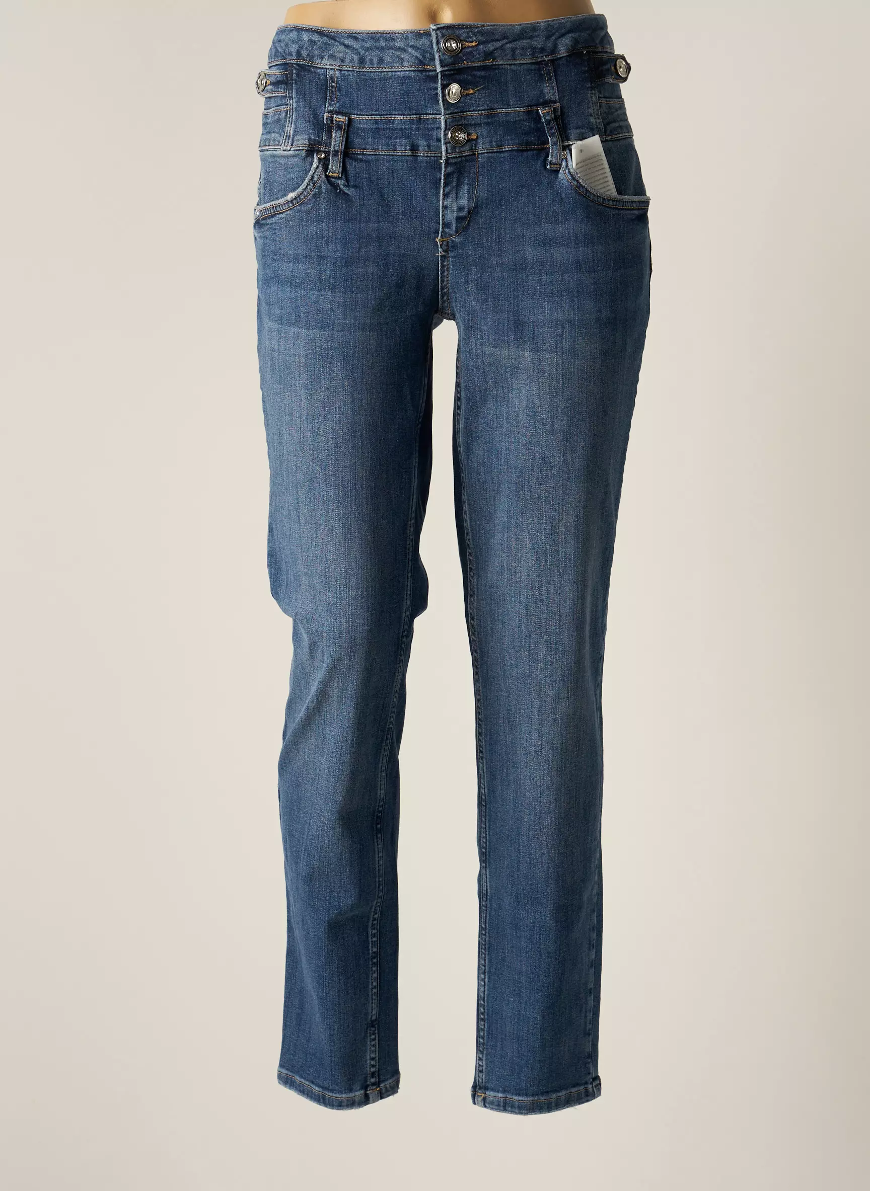 Liu  Jo Jeans Coupe Slim Femme couleur bleu