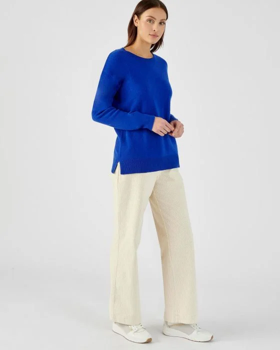 Pull col rond en pur cachemire