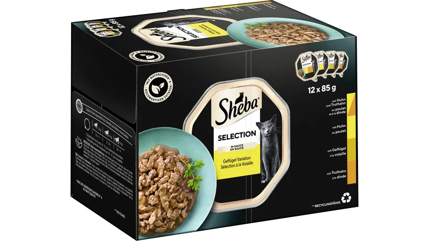 SHEBA® Schale Selection in Sauce Geflügel Variation 1020 g