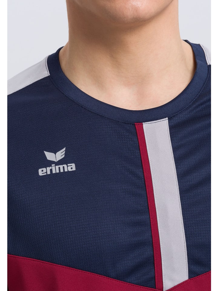erima Squad T-Shirt in new navy/bordeaux/silver grey günstig kaufen