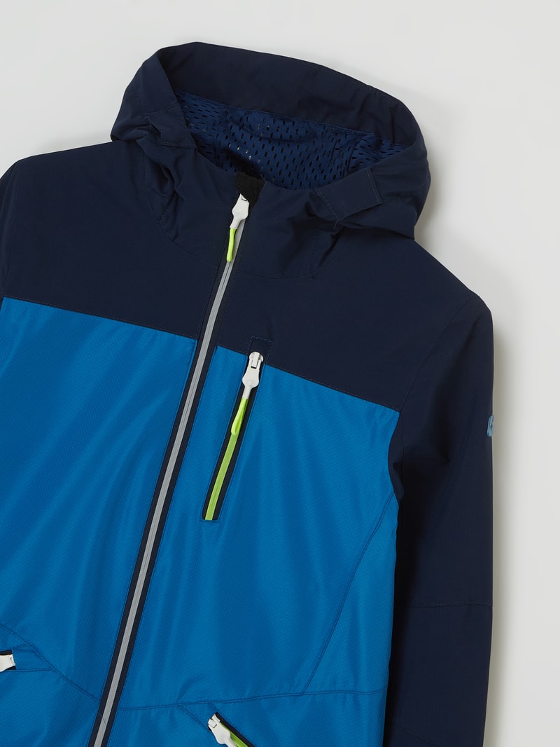 Jacke mit Kapuze - wasserabweisend in marineblau
