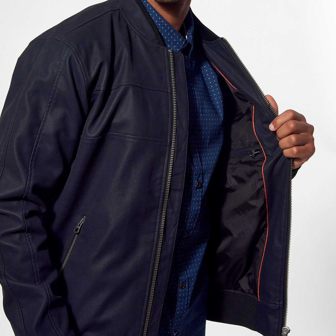 ARES   Blouson régular bleu Homme
