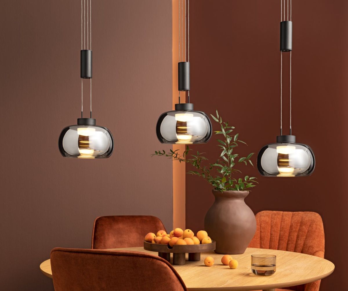 Fischer & Honsel 3-flg LED Pendelleuchte Arosa