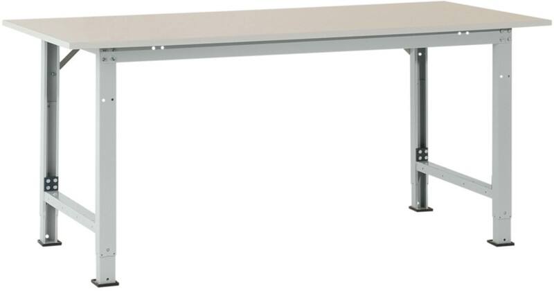 Manuflex Stationär Packtisch PACKPOOL Hellgrau 1.500 x 800 x 1.022 mm