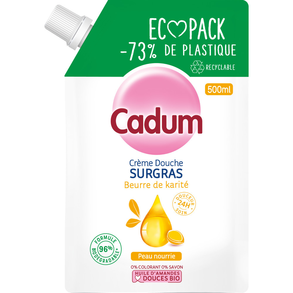 cadum Cadum Surgras Ecopack Crème de douche surgras au beurre de karité