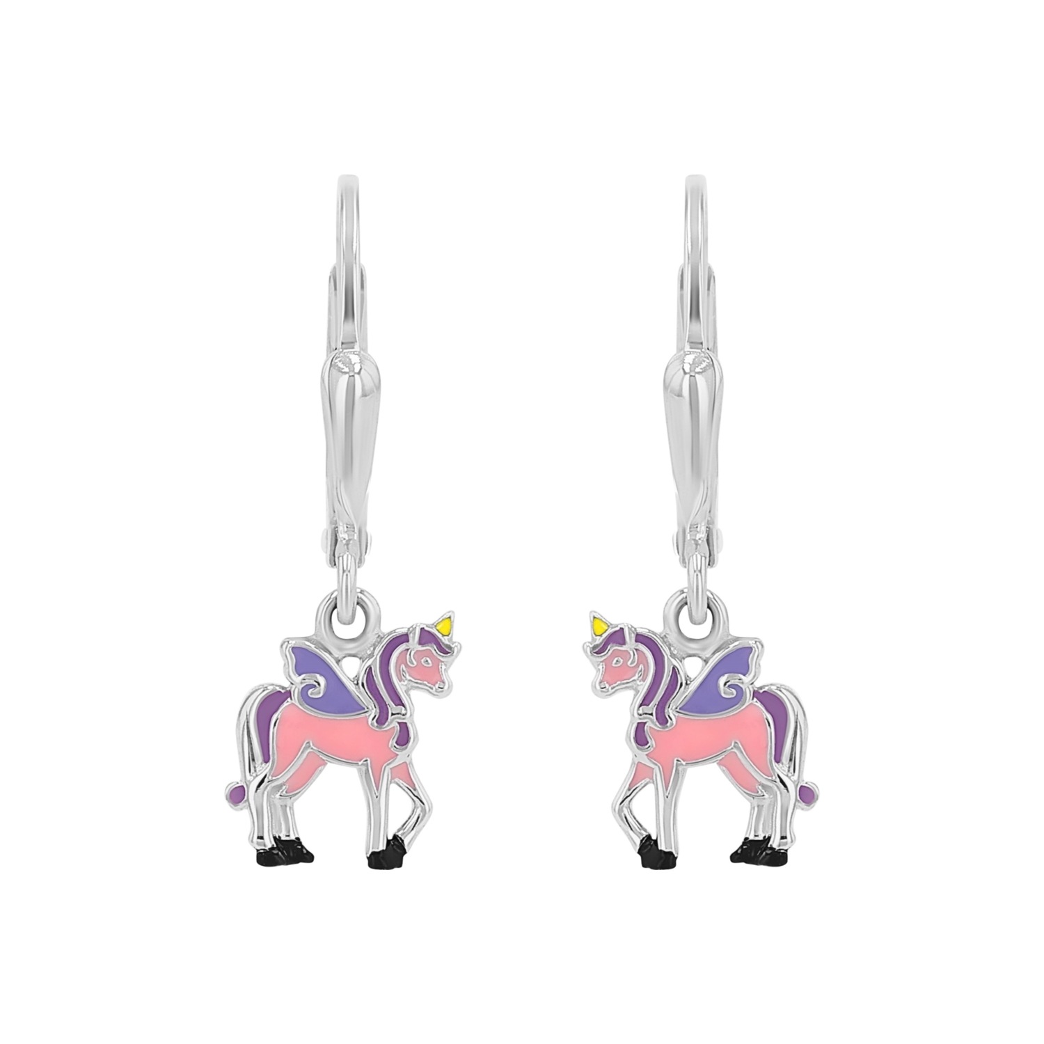 Ohrhänger für Mädchen. 925 Sterling Silber | Einhorn