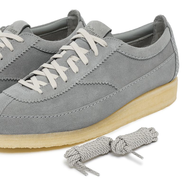 Clarks Wallabee Tor steel grey sde