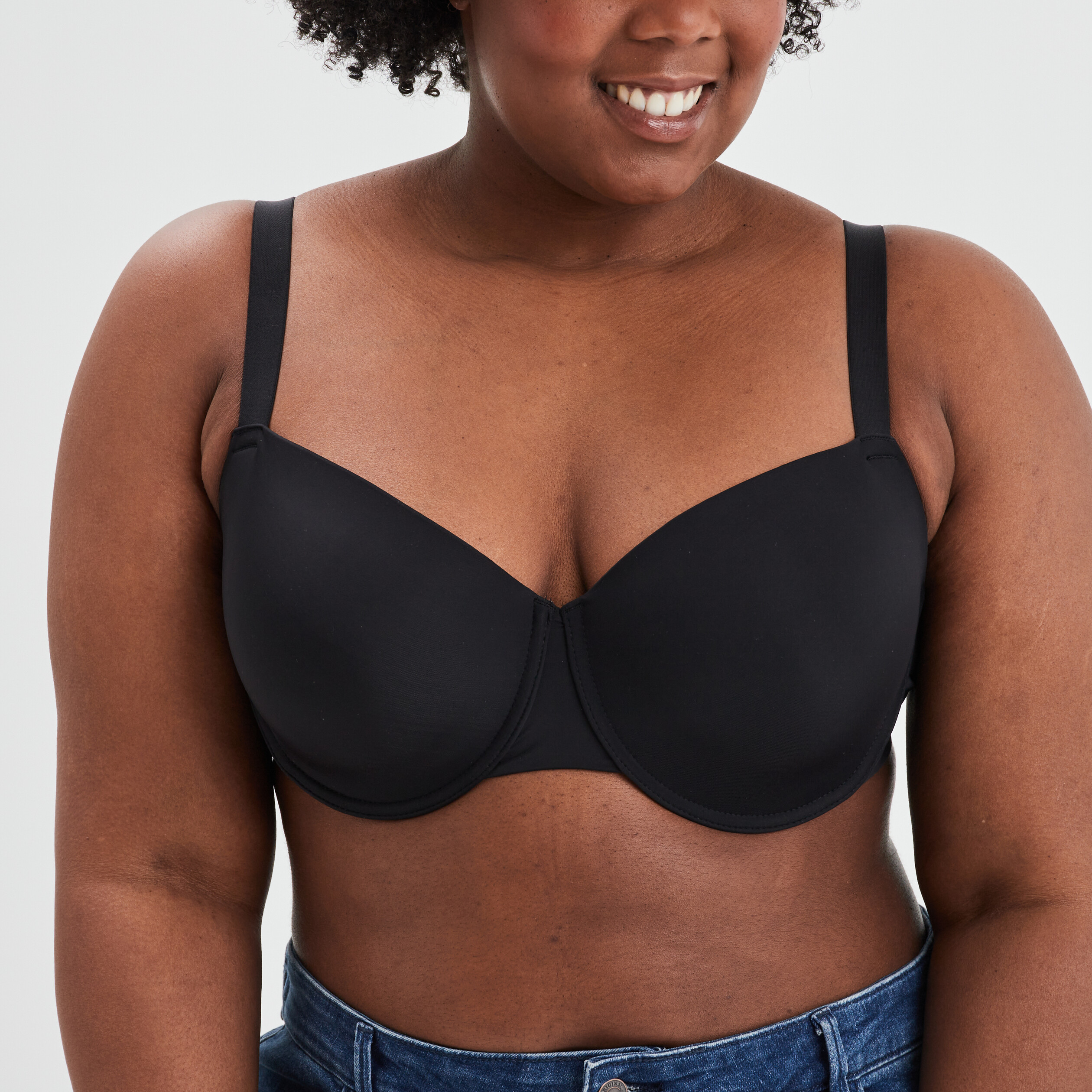 Soutien-gorge corbeille noir femme grande taille | La Halle