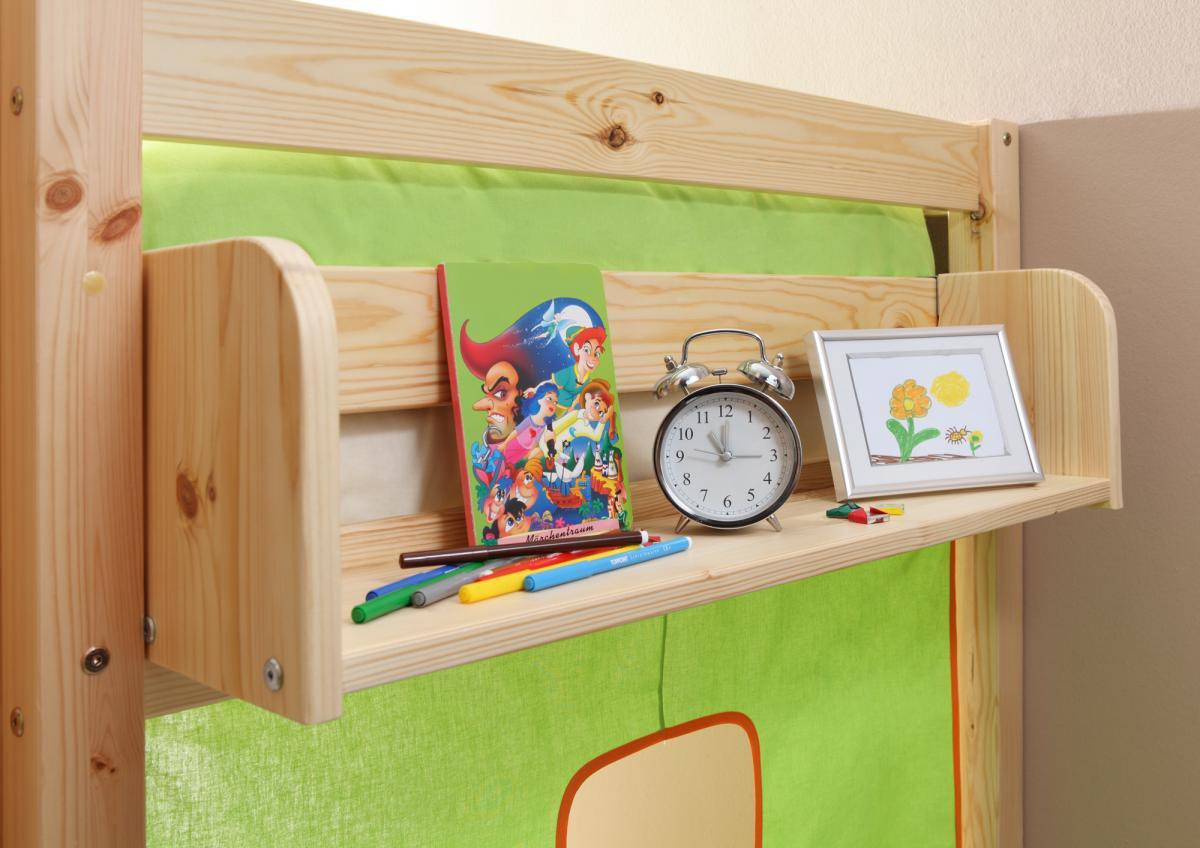 Ticaa Einhängeregal Hoch- und Etagenbett groß Natur