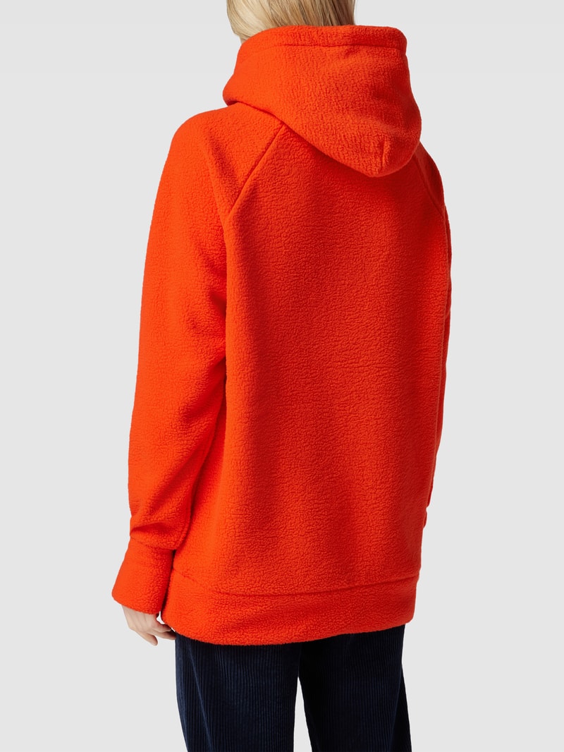 Hoodie mit Raglanärmeln Modell 'Teddy' in dunkel orange
