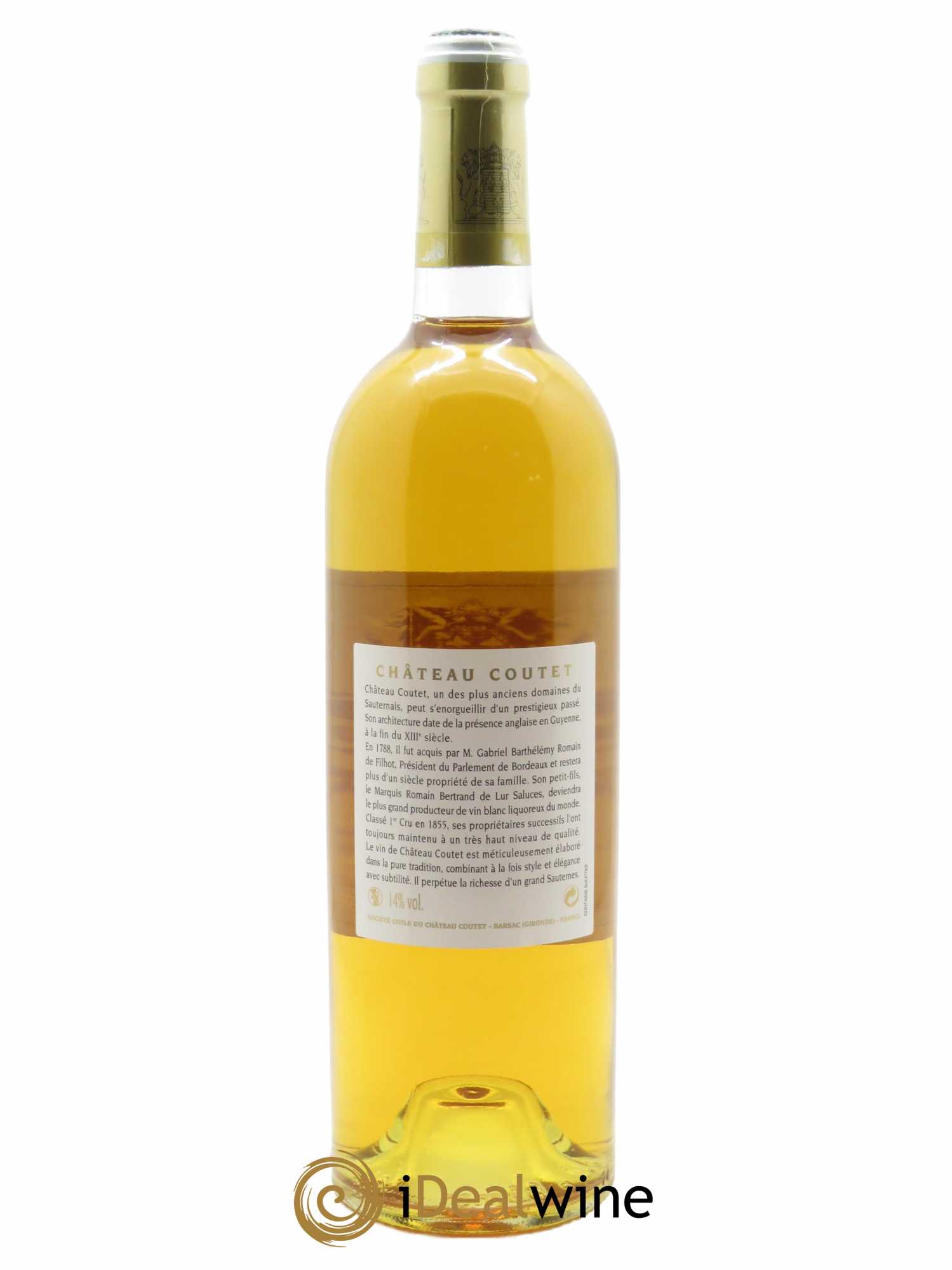 Château Coutet 1er Grand Cru Classé (CBO à partir de 12 bts) 2009 - Lot de 1 Bouteille