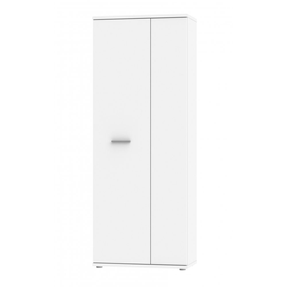 Forte Möbel Mehrzweckschrank Schuhschrank Stauraumschrank Aktenschrank Bücherregal in Weiß