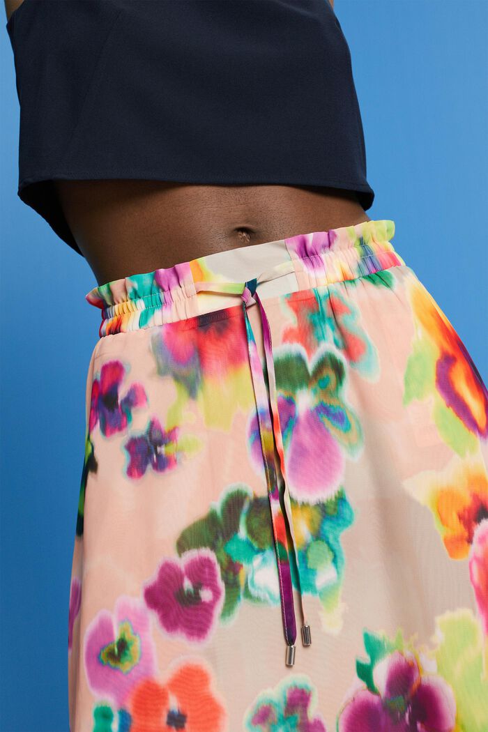 Midirock mit farbenfrohem Print