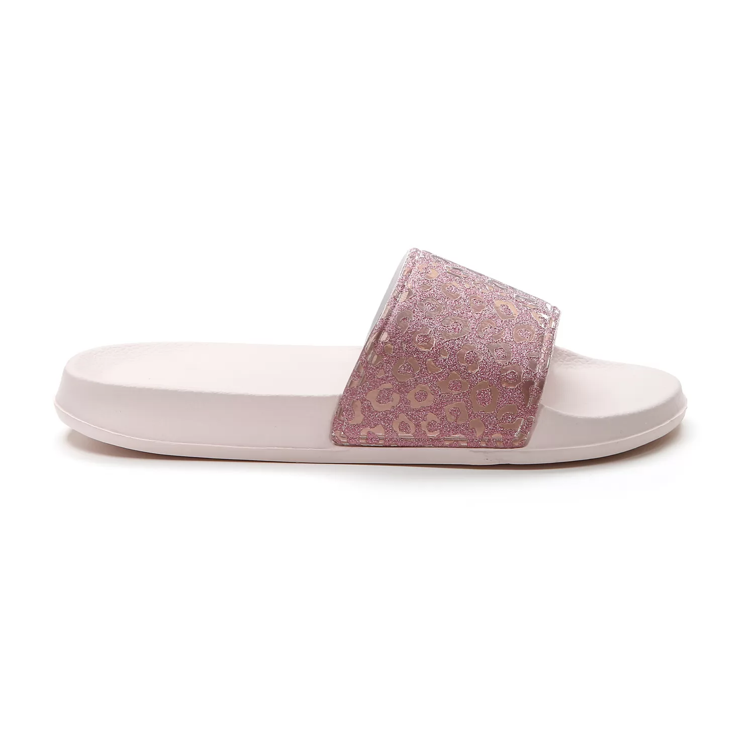 Pantofle GAYA LEOPARD SLIDE W SOUTH RŮŽOVÉ