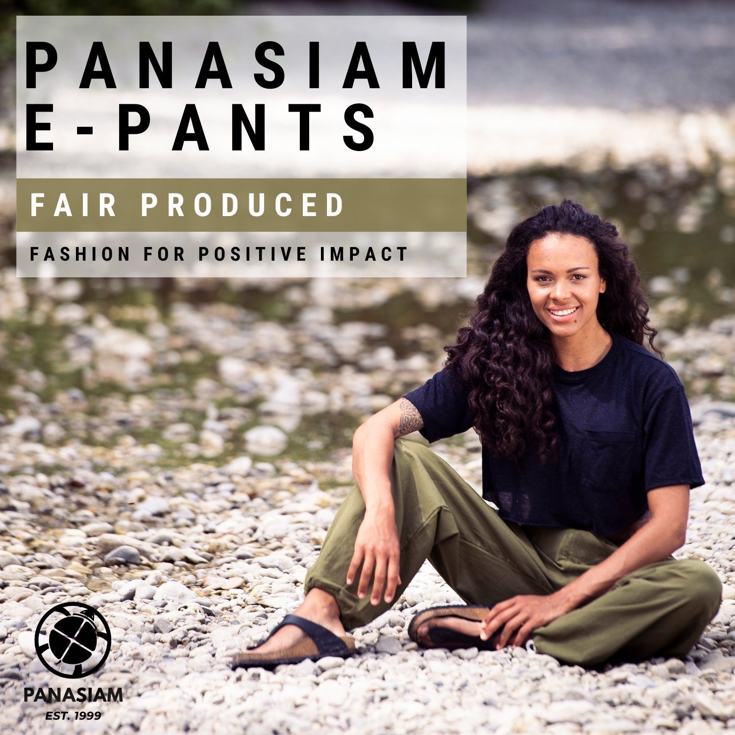 PANASIAM Wellnesshose E-Pants leichte Unisex Bundhose aus weicher Baumwolle für Damen und Herren Freizeithose mit Tunnelzug Relaxhose bequeme Sommerhose