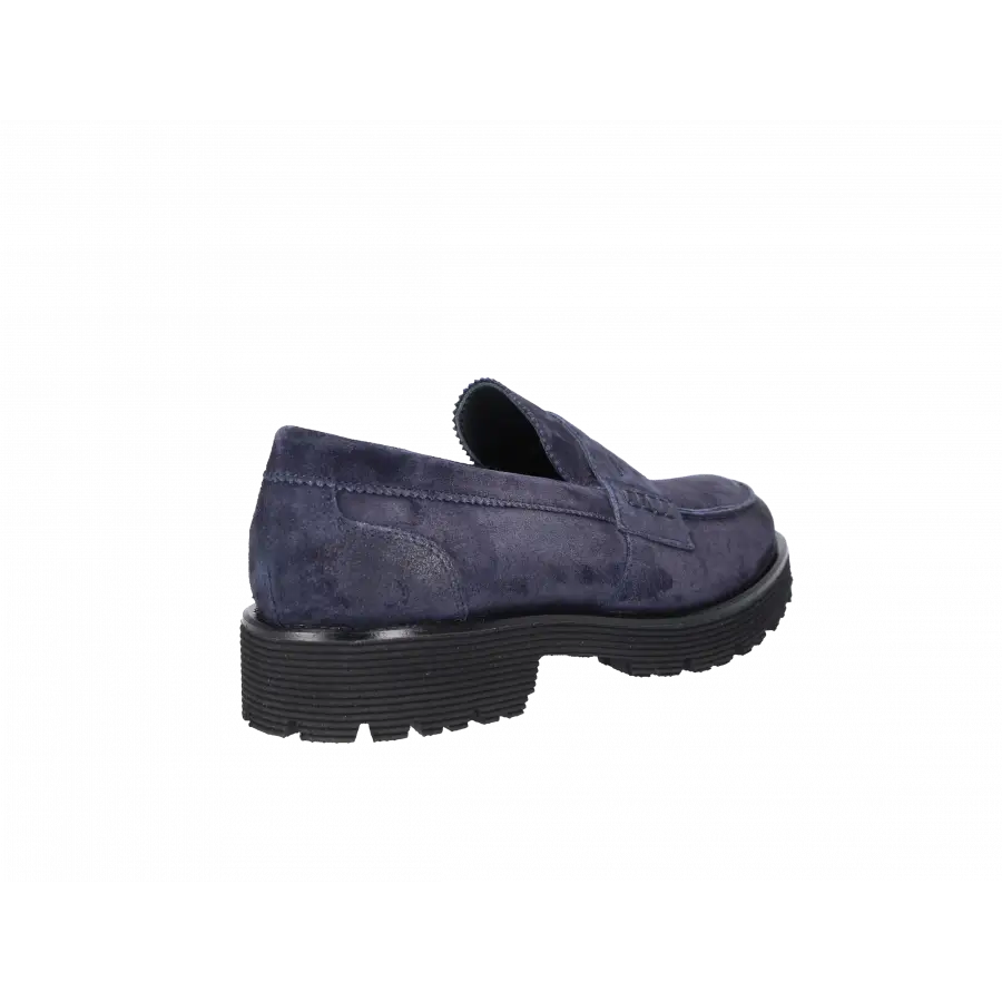 EN AVANT - Loafer 529-01 Veloursleder - blau