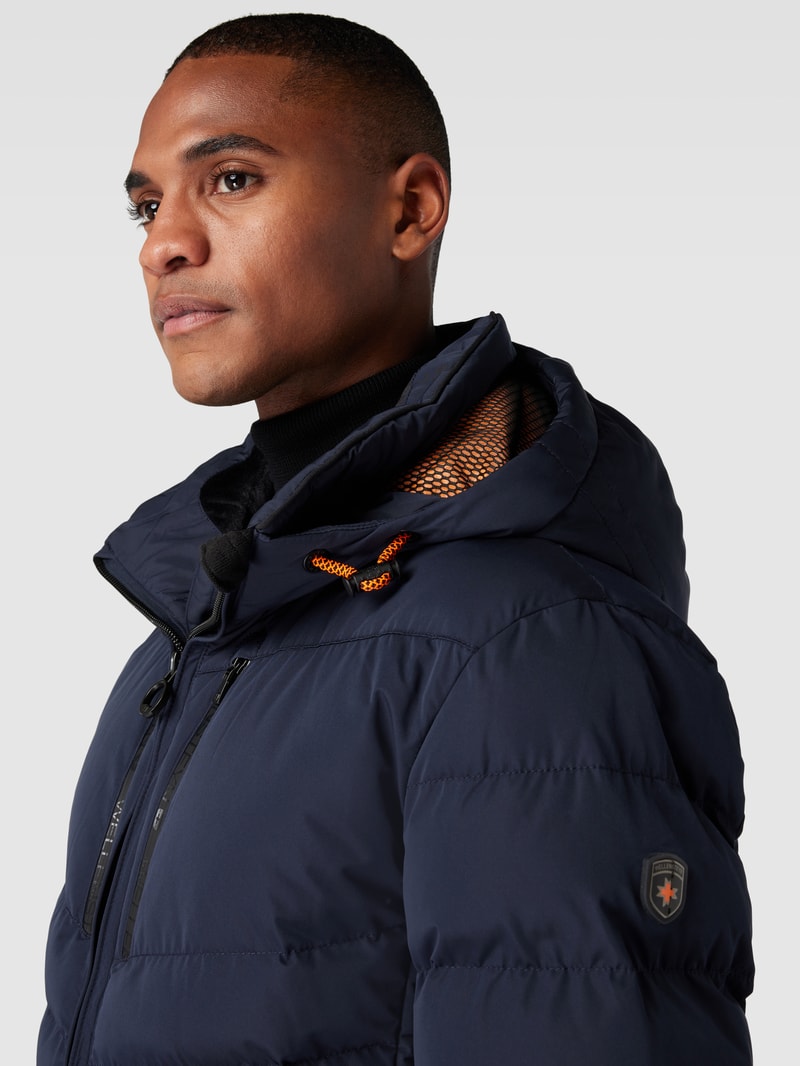 Funktionsjacke mit Zweiwege-Reißverschluss Modell 'CARMENERE' in marineblau