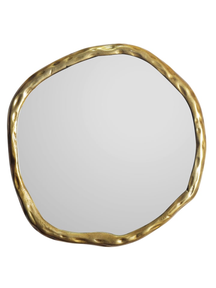 KADIMA DESIGN Wandspiegel Asymmetrisch 60x60 cm Metall Design Hängespiegel , günstig kaufen onesize