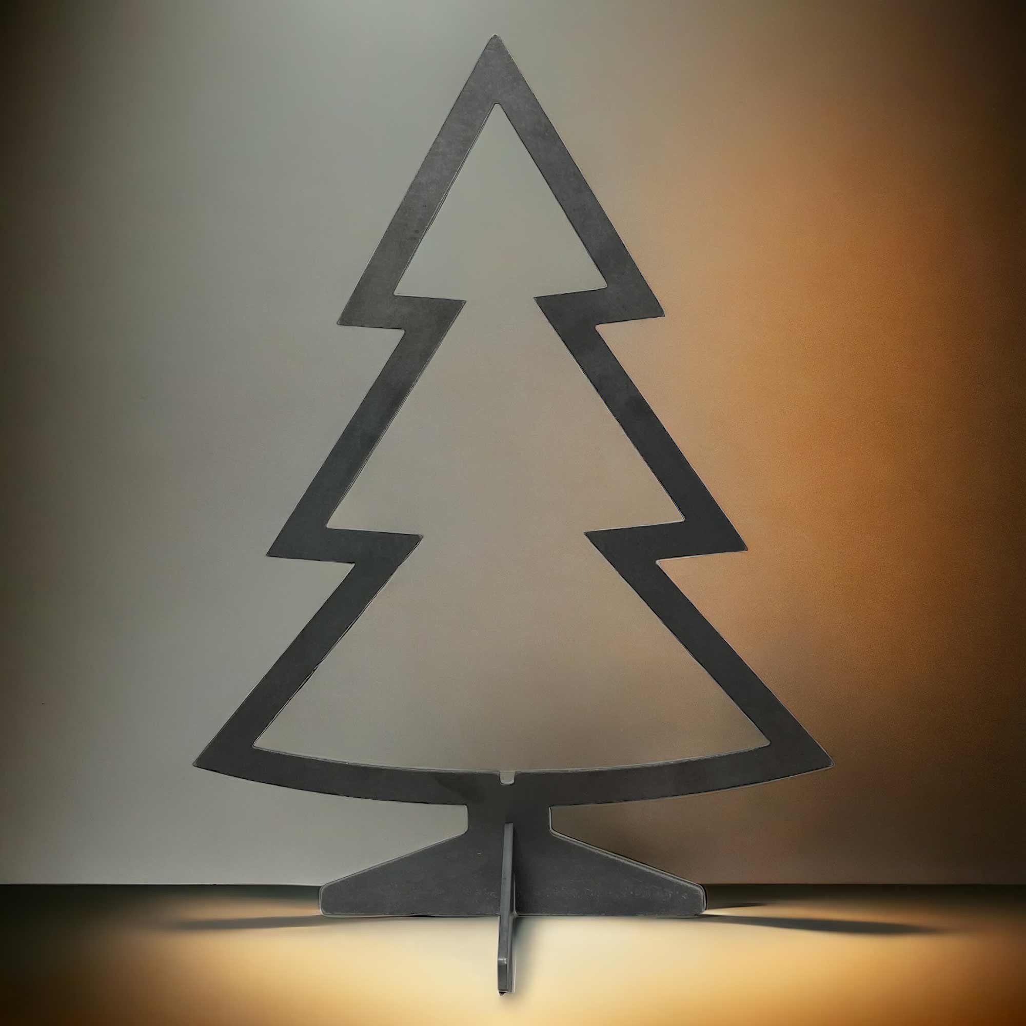 Creativ Metall Künstlicher Weihnachtsbaum, Innen u. Außen Stahl 4mm 30x40cm industrial style