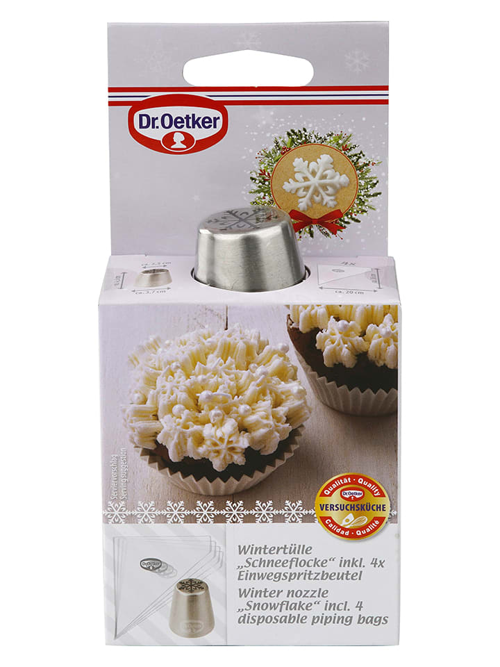 Dr. Oetker 2er-Set: Edelstahl-Spritztüllen 