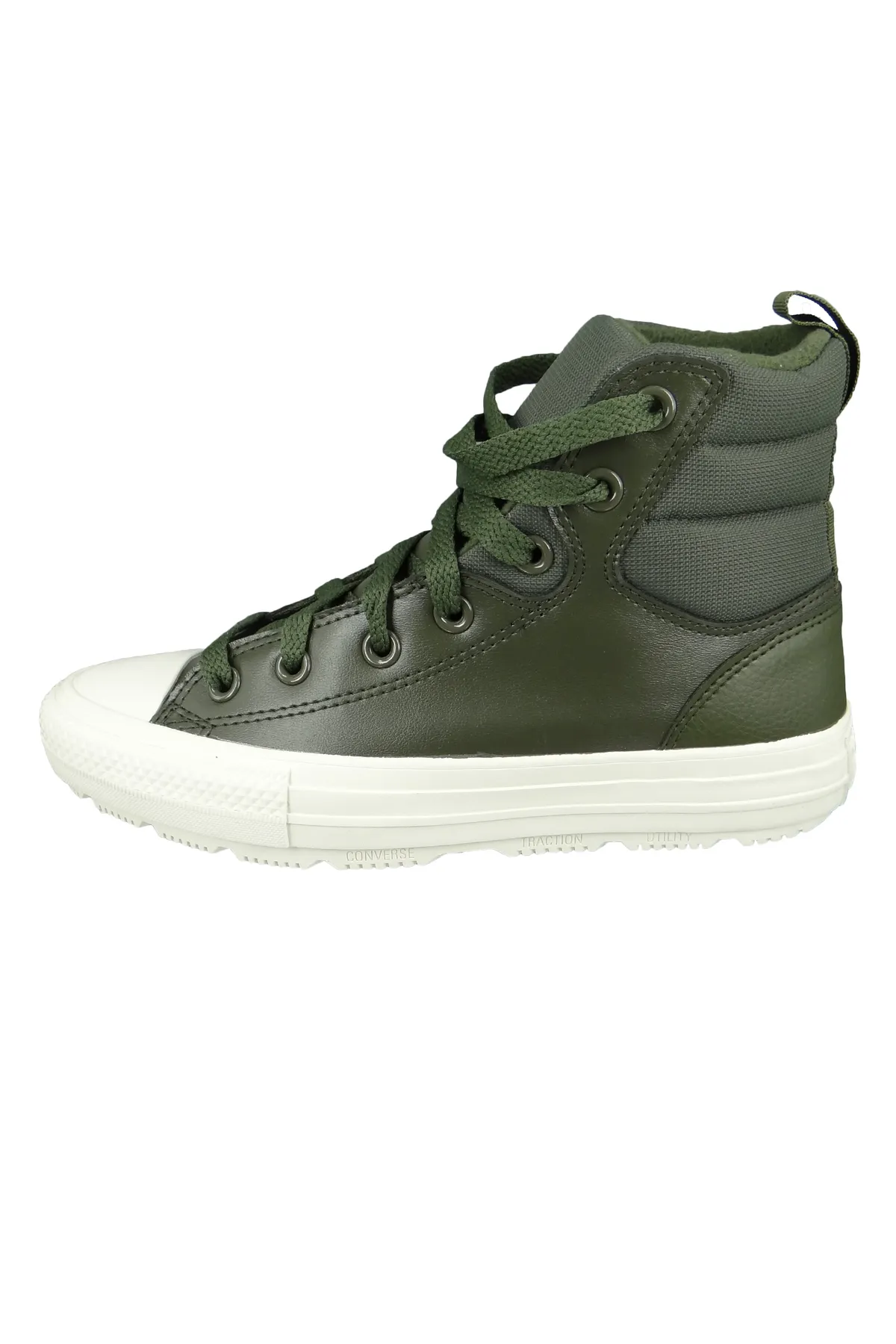 converse  Damen High Sneaker Chuck Taylor All Star Berkshire Boot 171429C Grün Cargo Khaki Leder 2 Absatz