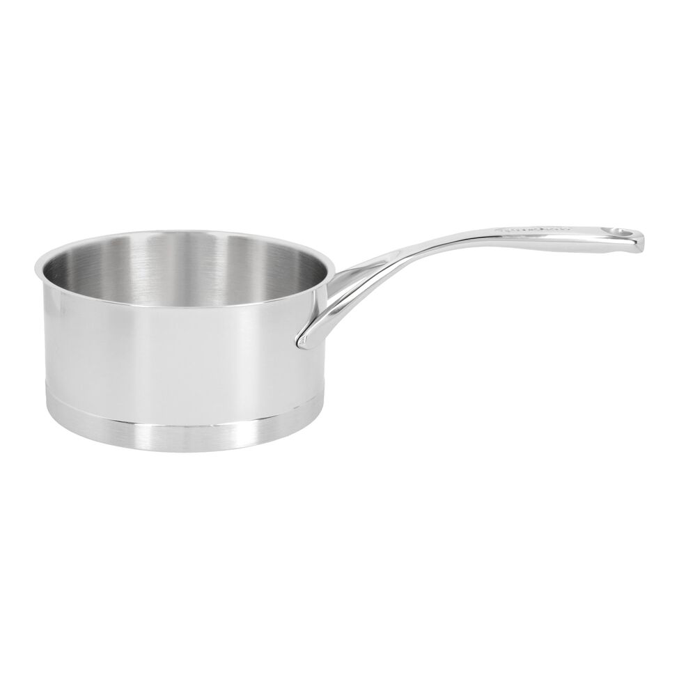 Stieltopf ohne Deckel 16 cm, 18/10 Edelstahl, Silber