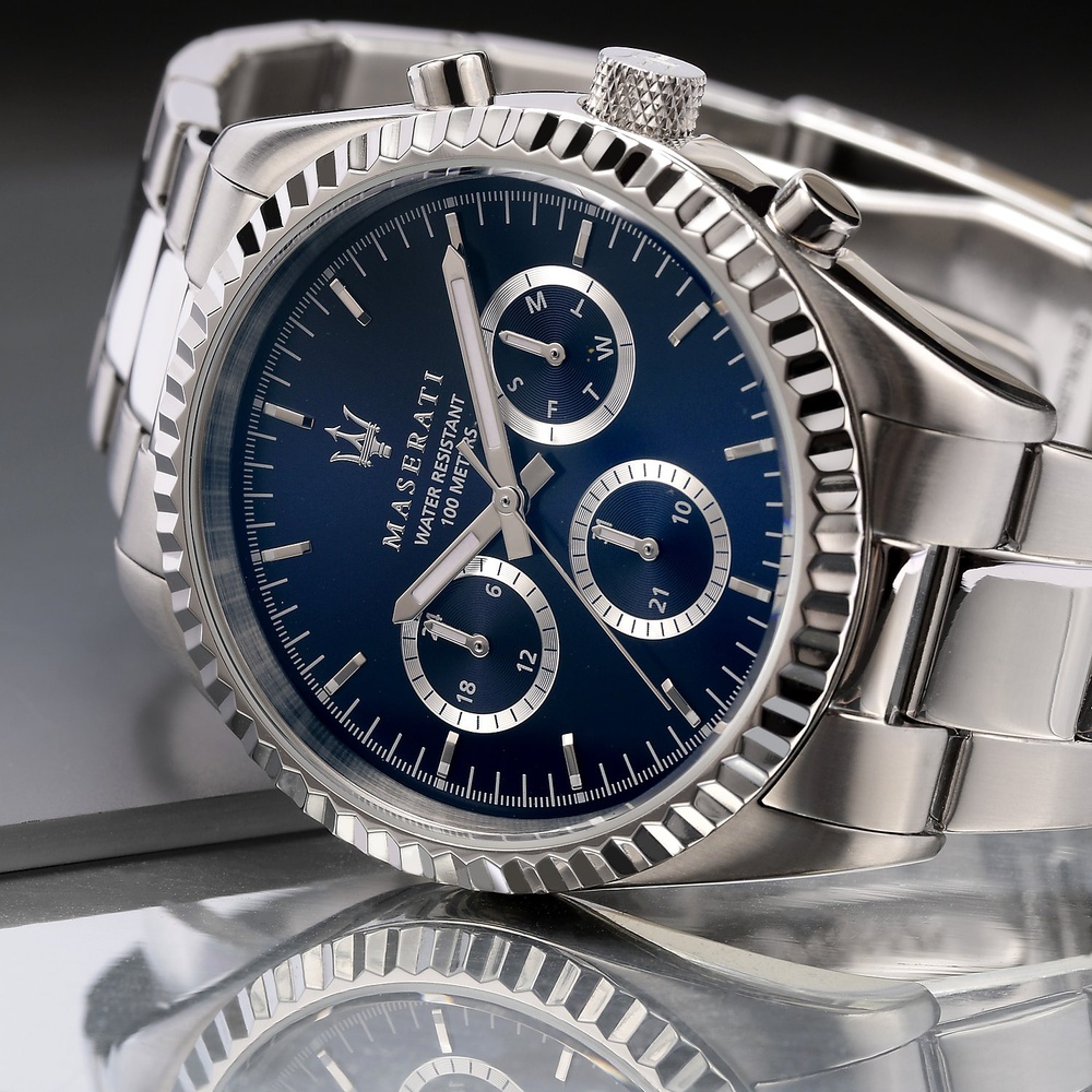 Maserati Montre pour hommes Acier inoxydable Montre